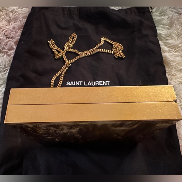 Saint Laurent Marble Pattern Tuxedo Box Bag - Picture 14 of 15